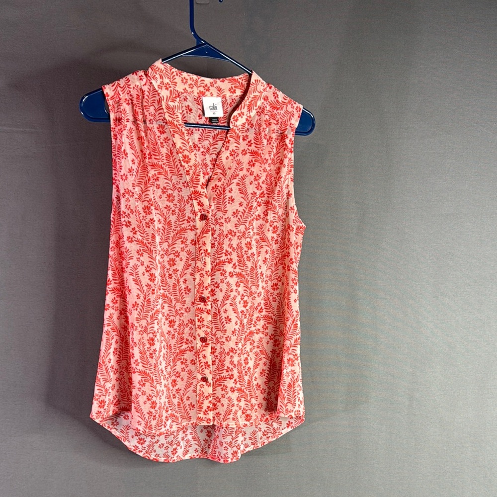 Cabi Women's Sleeveless Red‎ Top size Xsmall